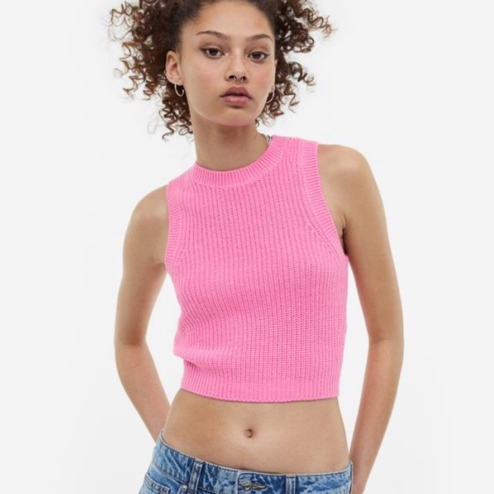 NWT Tie-Back Crop Sweater